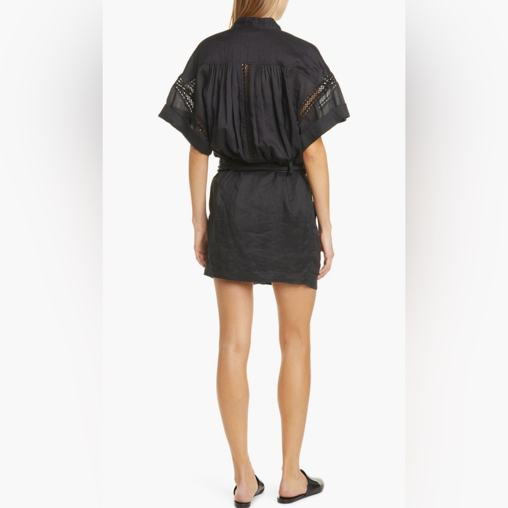 Frame Linen Eyelet Mini Dress NWOT - Picture 4 of 9